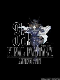 Final Fantasy 35th Anniversary anniversaire logo Yoshitaka Amano key art