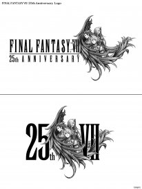Final Fantasy VII 25e Anniversaire 25 ans logo key art wallpaper fond d'écran 1