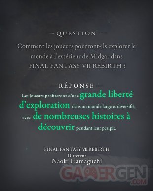 Final Fantasy VII Rebirth commentaire 03 06 2023