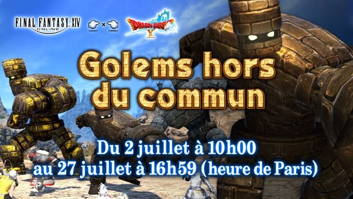 Final-Fantasy-XIV-FFXIV-évènement-collaboratif-Dragon-Quest-X-Golem-hors-du-commun-01-02-07-2020