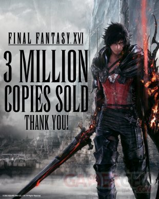 Final Fantasy XVI chiffres ventes lancement 3 millions