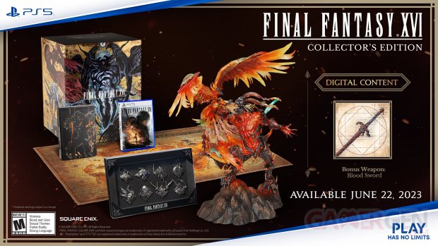 Final Fantasy XVI édition collector 09 12 2022