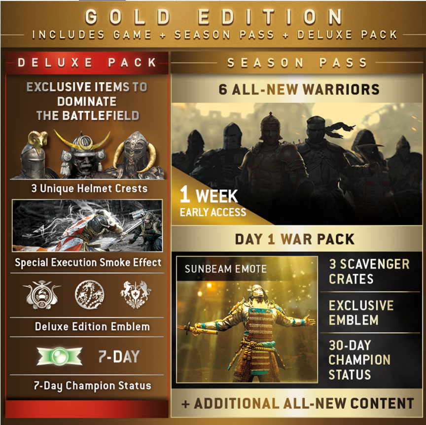 For Honor Season Pass Deluxe Edition (1)
