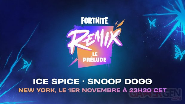 Fortnite Chapitre 2 Remix évènement Prélude Snoop Dogg Ice Spice 01 11 2024