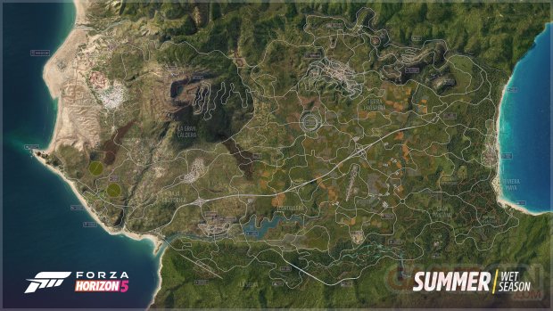 Forza Horizon 5 Carte Map Mexique