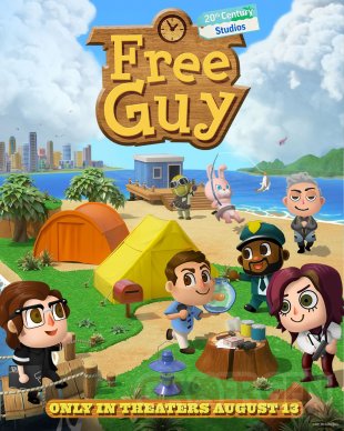 Free Guy Poster Affiche Jeu video parodie (4)