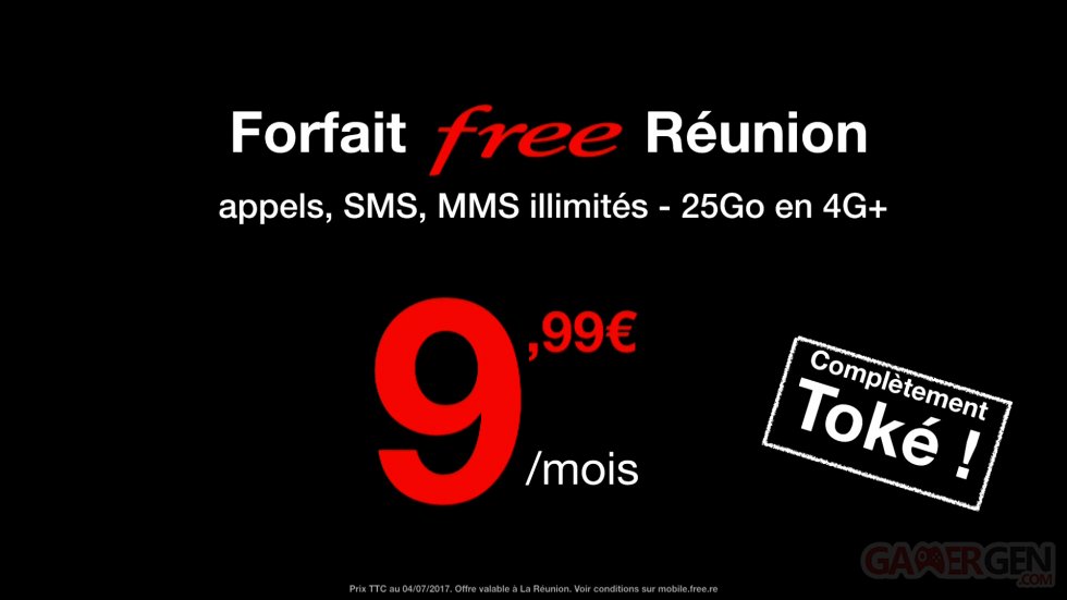 Free Mobile forfait Réunion prix
