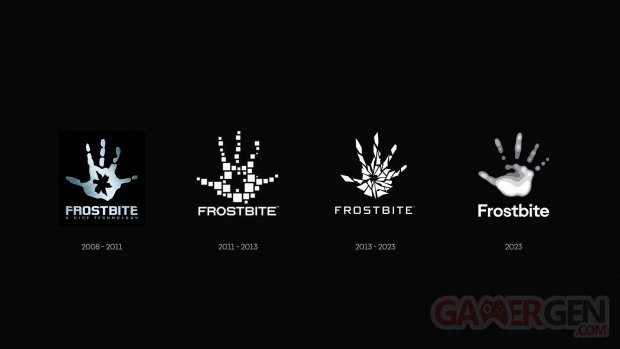 Frostbite Engine EA Games logo évolution 2008 2023