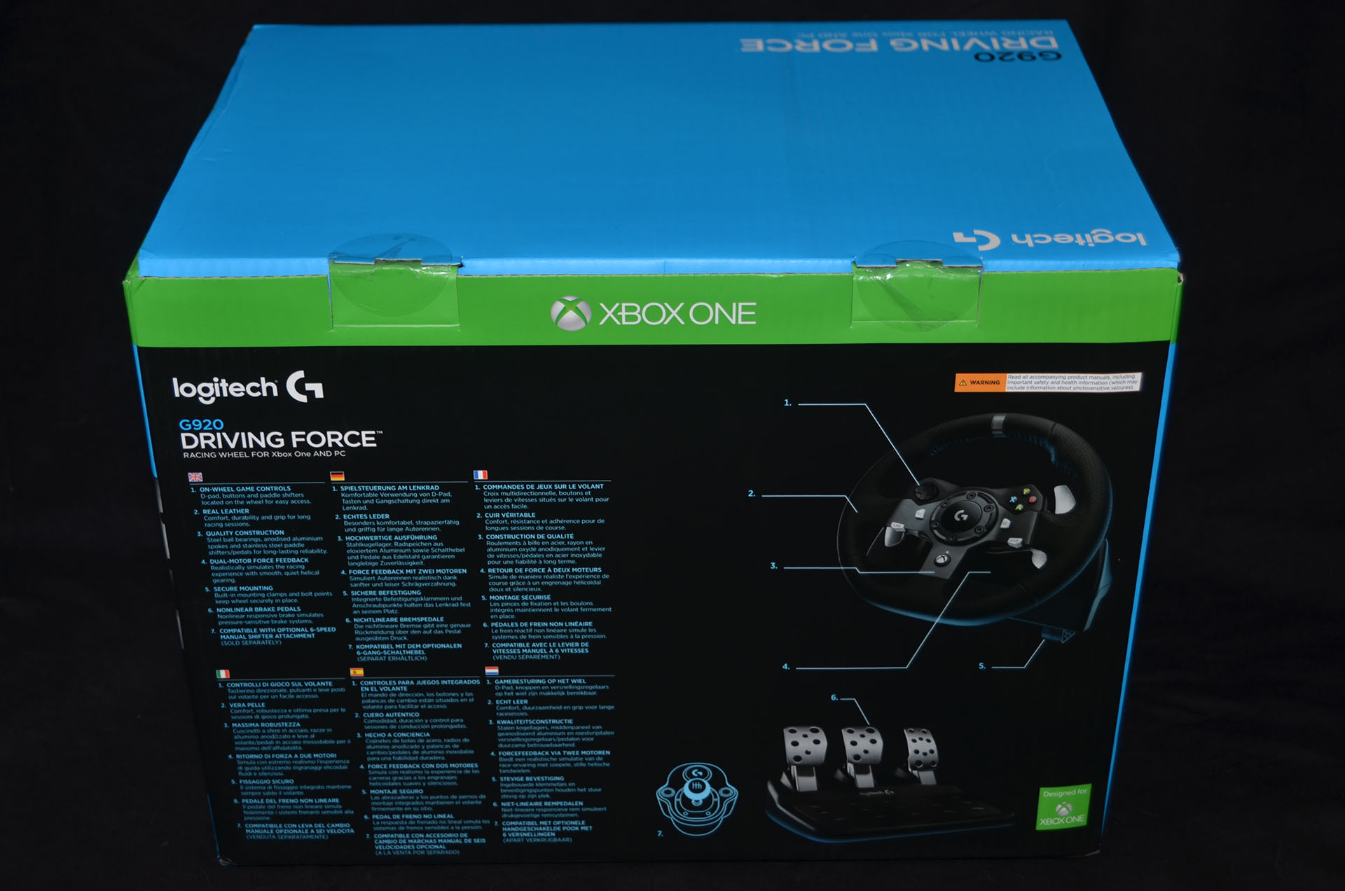 UNBOXING - Logitech G920 Driving Force : notre déballage maison du volant  pour Xbox One et PC : Logitech G920 Driving Force : nos photos maison 