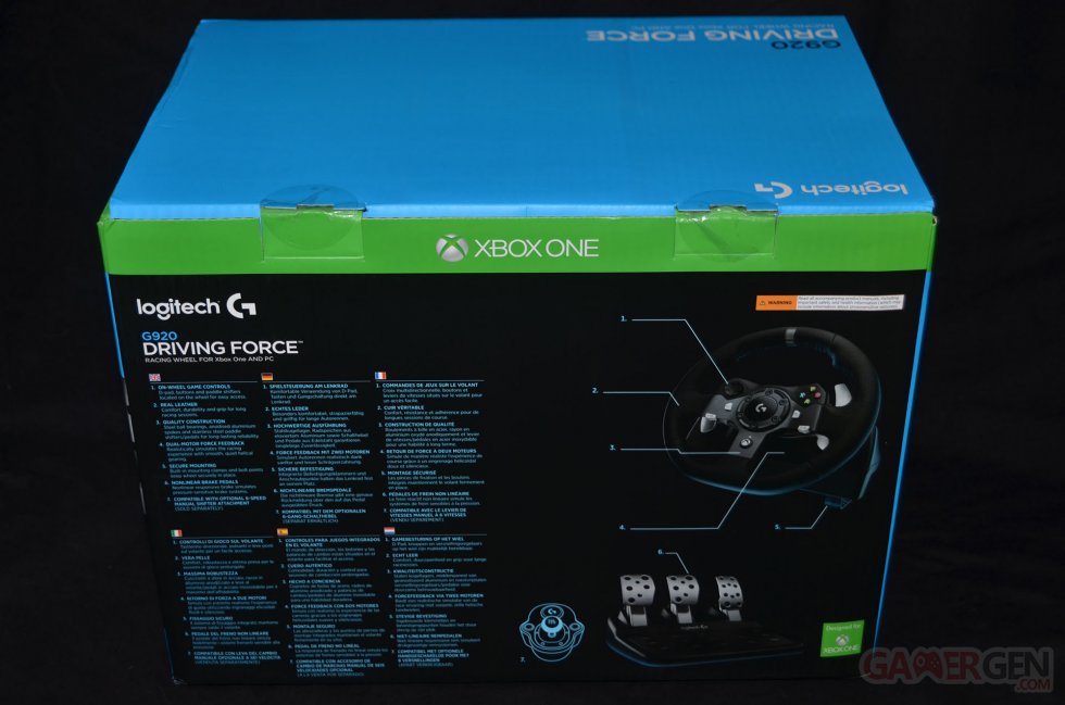 G920 Logitech Driving Force Volant Xbox One0002