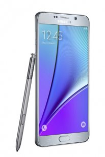 Galaxy Note5 left with spen Silver Titanium