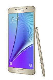Galaxy Note5 right with spen Gold Platinum