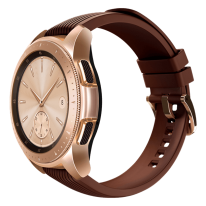 galaxy watch pink 42mm brown