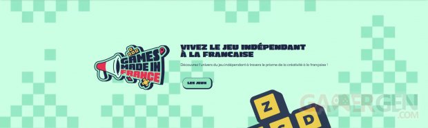 Games Made in France Bannière