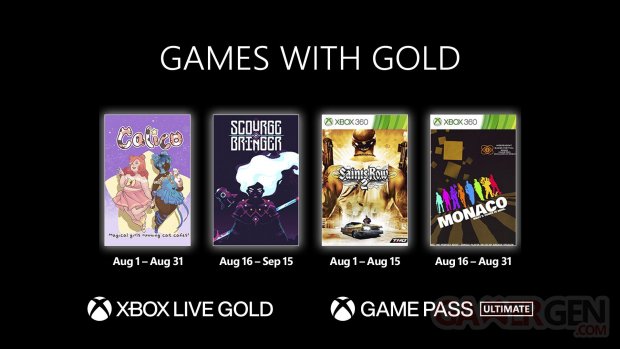 Games with Gold août 2022