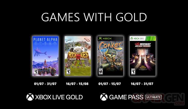 Games with Gold juillet 2021