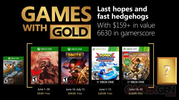 Games with Gold juin 2018