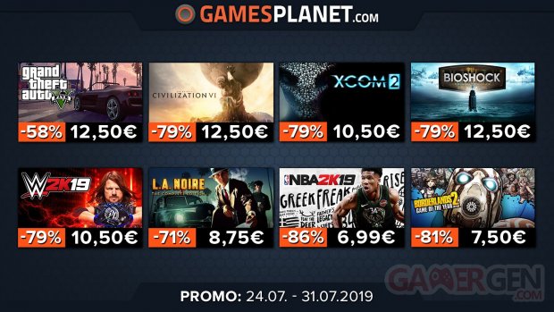 Gamesplanet soldes Rockstar 2K 27 07 2019