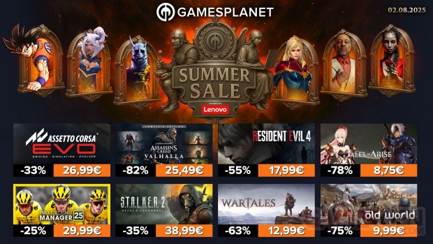 Gamesplanet Summer Sales 02 08 2025