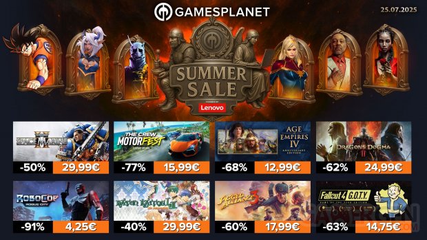 Gamesplanet Summer Sales 25 07 2025