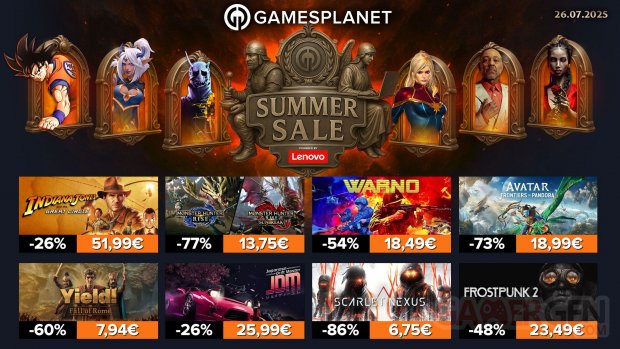 Gamesplanet Summer Sales 26 07 2025