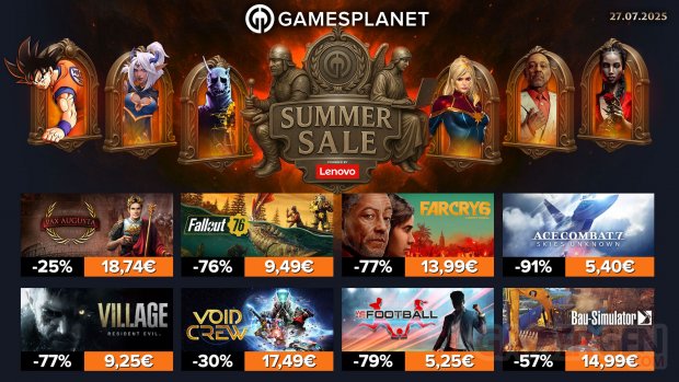 Gamesplanet Summer Sales 27 07 2025