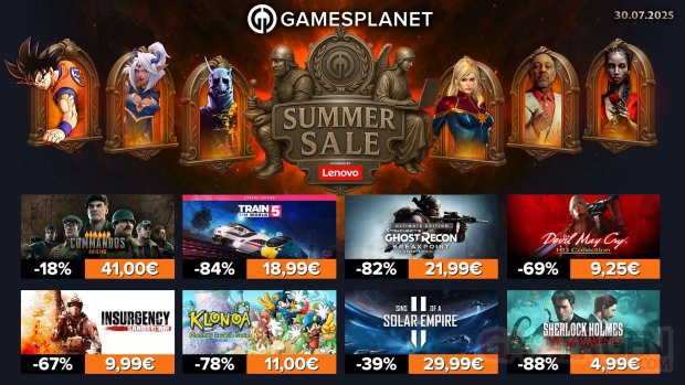 Gamesplanet Summer Sales 30 07 2025