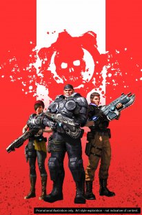 Gears of War comics SDCC 2017 art