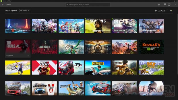 GeForce NOW 2000 jeux NVIDIA