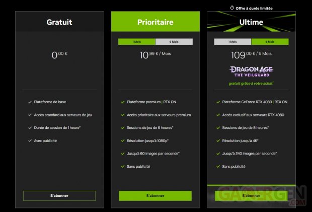 GeForce NOW Dragon Age The Veilguard Offre Ultimate