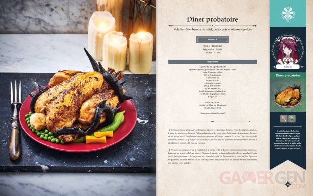 Genshin Impact Livre recettes Diner probatoire