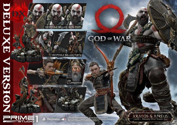 God of War figurine statuette Prime 1 Studio Kratos Atreus Deluxe 04 17 11 2019