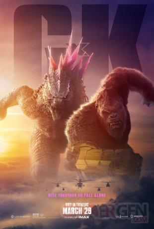 Godzilla x Kong Le Nouvel Empire affiche 15 02 2024