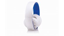 Gold White Stereo Headset Pulse casque