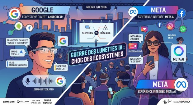 GOOGLE VS META LUNETTES IA