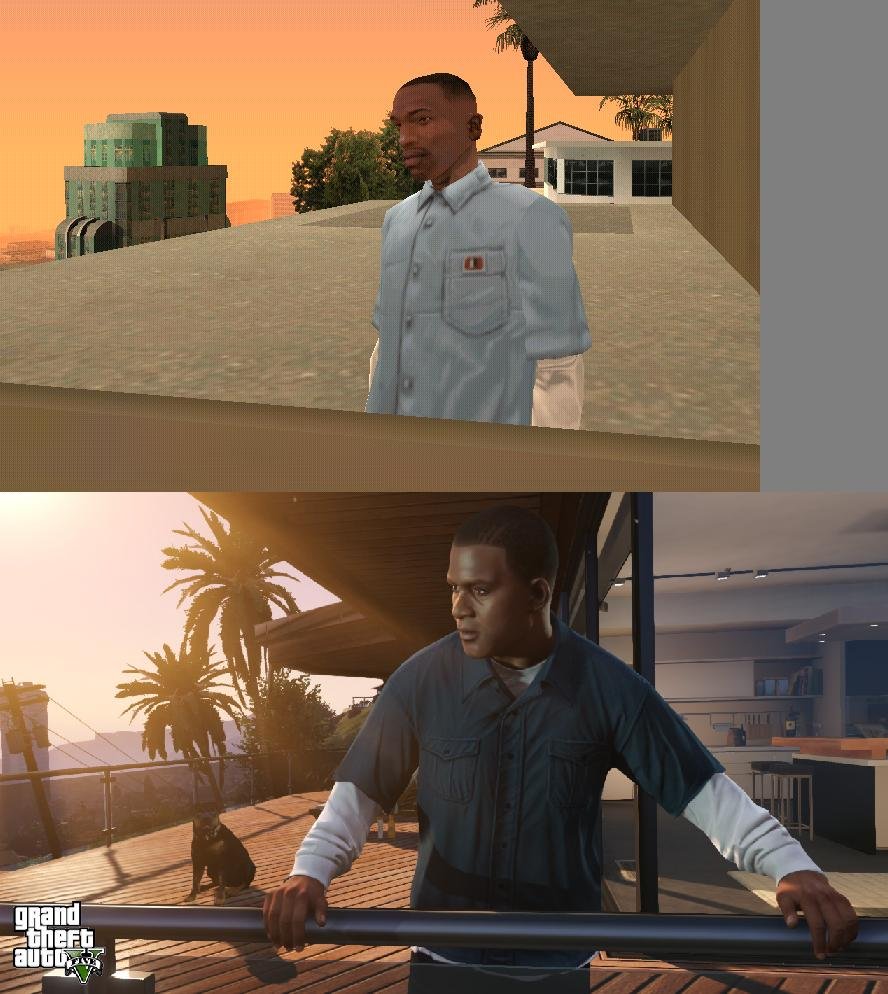 GTA V comparaison San Andreas images 02