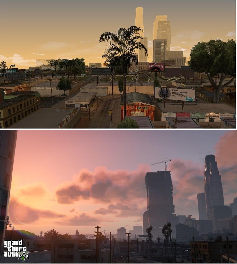 GTA V comparaison San Andreas images 09