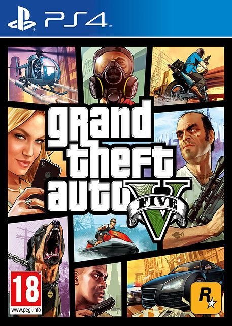 GTA V PS4 jaquette cover