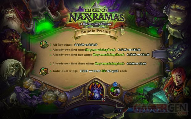 Hearthstone La male?diction de Naxxaramas prix