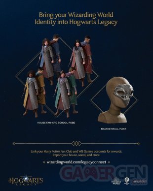 Hogwarts Legacy Héritage de Poudlard récompenses fan club 02 09 2022