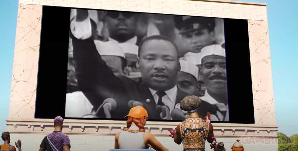 Hommage à Martin Luther King TIME Studios présente La Marche dans le temps dans Fortnite