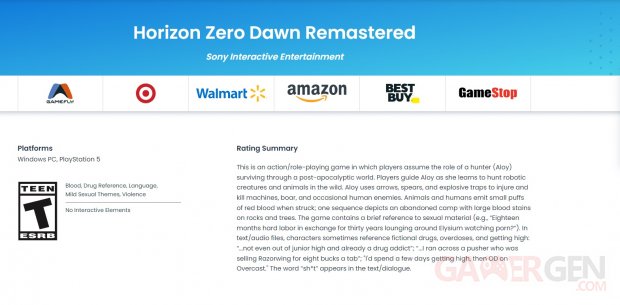 Horizon Zero Dawn Remastered