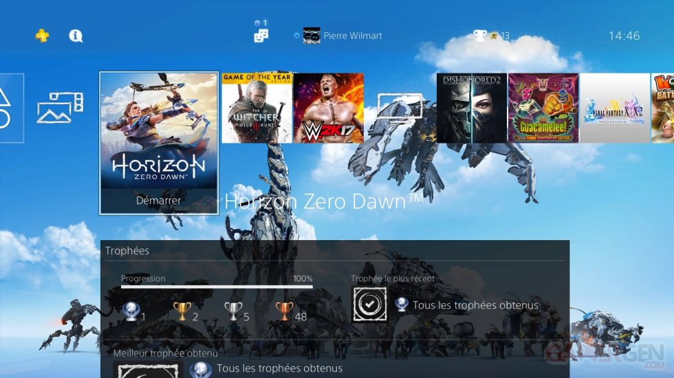 horizon zero dawn theme trophee platine 1