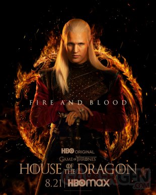 House of the Dragon 05 05 2022 poster affiche personnage Daemon Targaryen