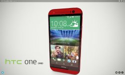 HTC One M8 Red Rouge 3D trostilé
