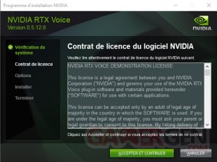 Installation Nvidia RTX Voice reussi