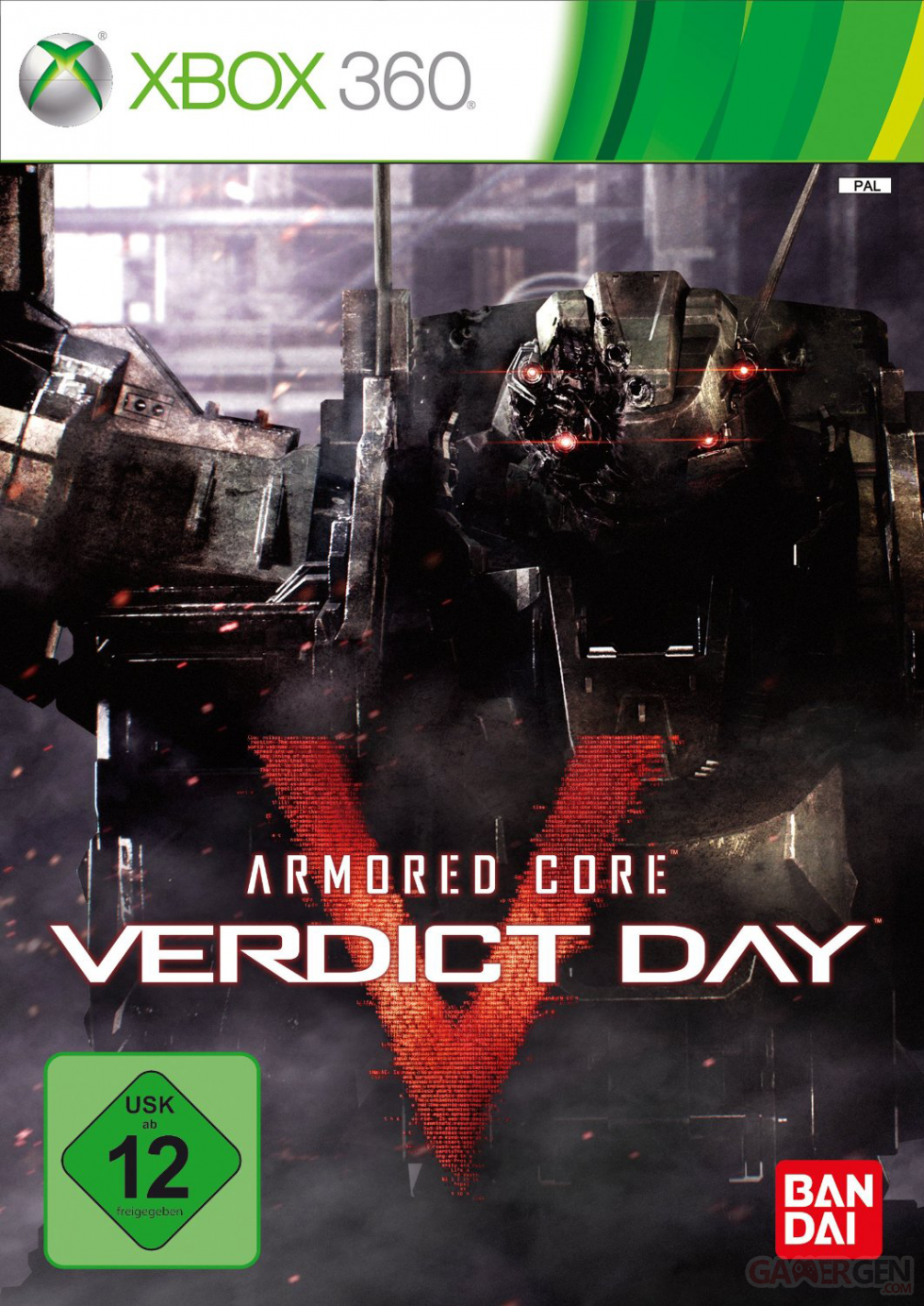 Jaquette Xbox 360 Armored Core Verdict Day