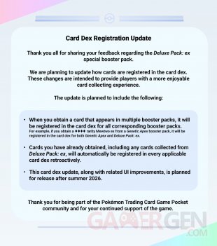 JCC Pokémon Pocket Cartodex 25 10 2025