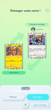 JCC Pokémon Pocket échanges 03 23 01 2025