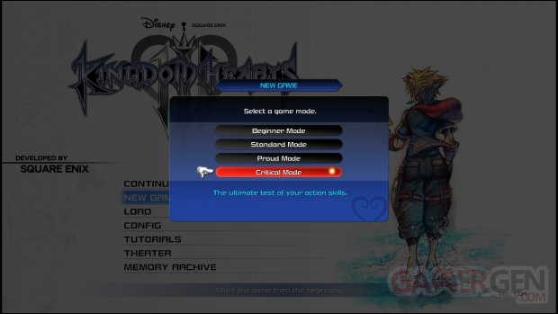 Kingdom Hearts III Critical Mode head